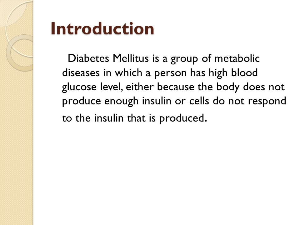 diabetes introduction hatékony emberek eljárás diabetes