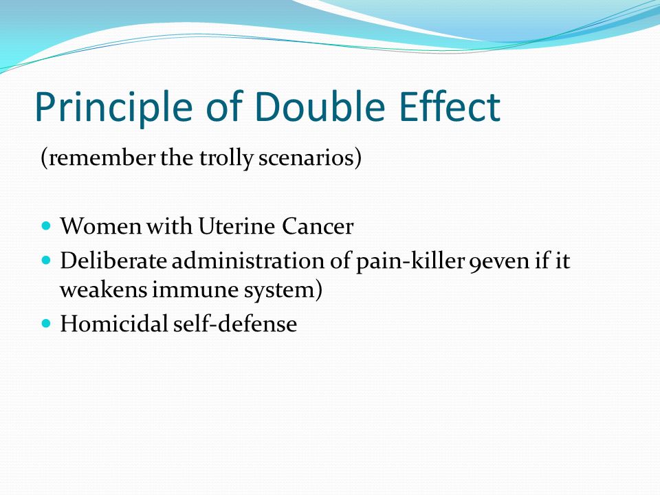 principle of double effect definition