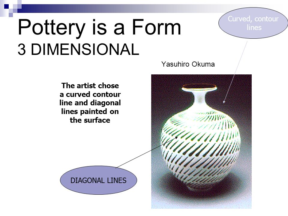 Pottery is a Form 3 DIMENSIONAL
