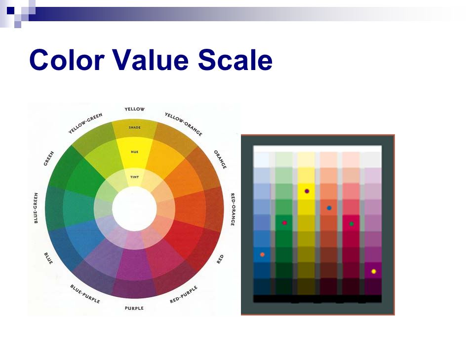 Color Value Scale