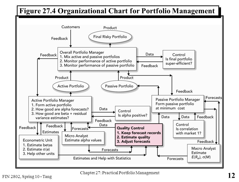 Figure 27.4 Organizational Chart for Portfolio Management