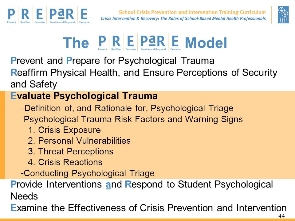 The PREPaRE Model
