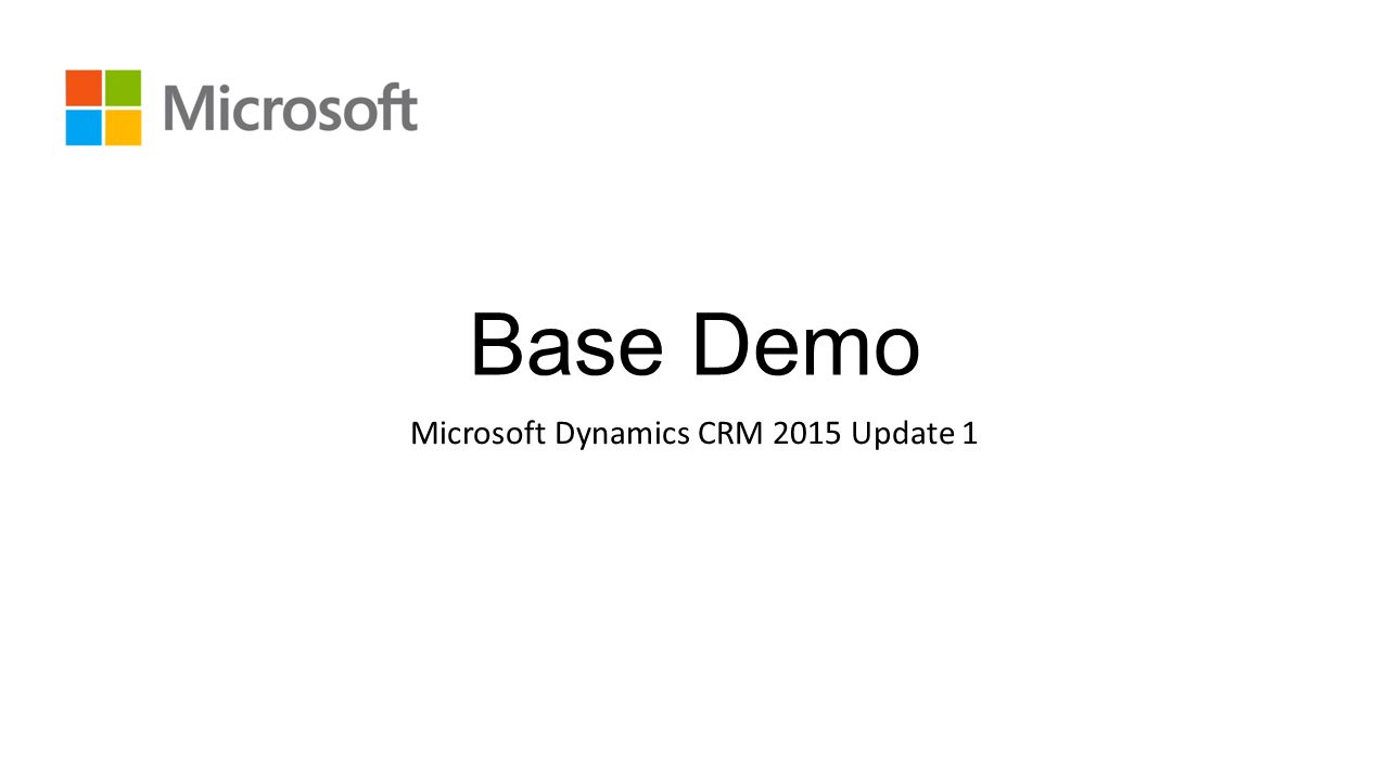 Microsoft Dynamics CRM 2015 Update 1