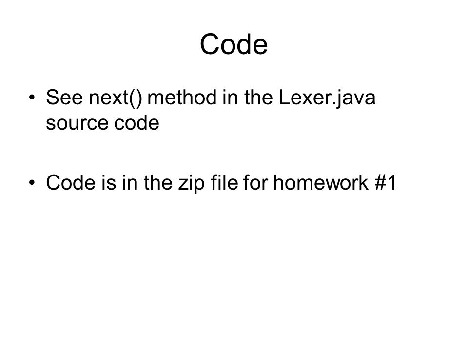 Building lexical and syntactic analyzers - ppt download