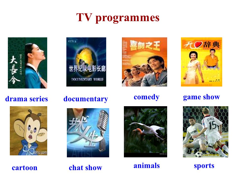 Resultado de imagen de types of tv programmes vocabulary