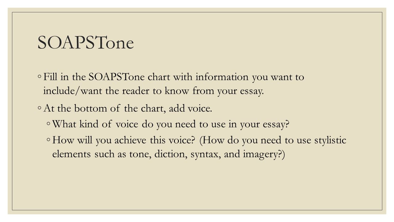 Soapstone Chart