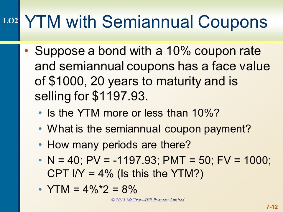 Bond Yield To Maturity Calculator Bond Yield To Maturity Calculator