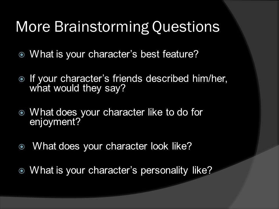 CharacterSketch  PPT