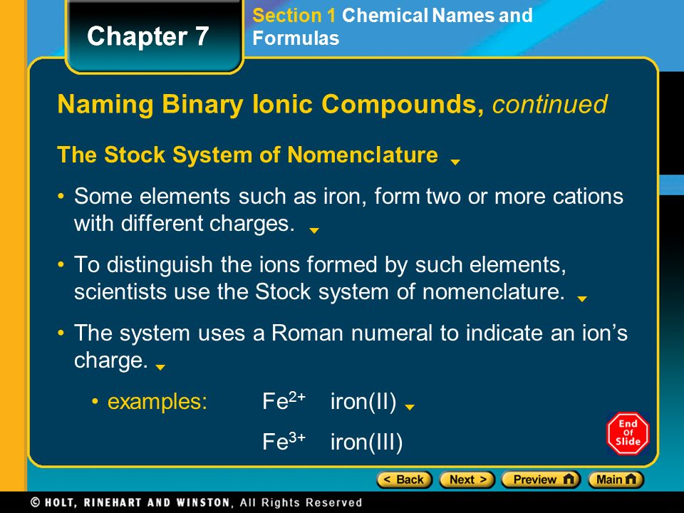 Naming Binary Ionic Compounds, continued