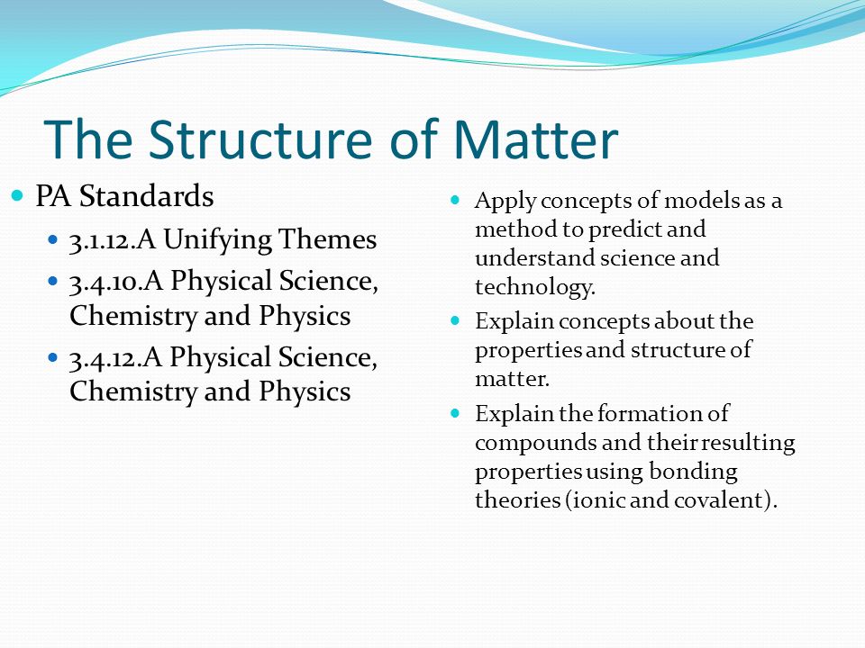 Structure of matter - tec-science