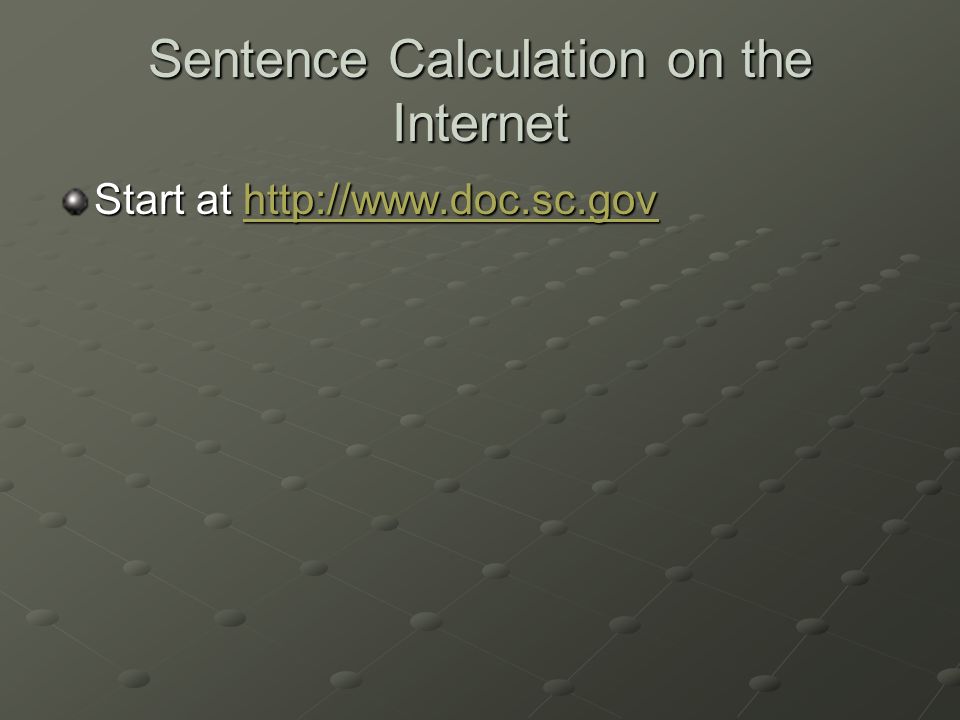 Sentence Calculation on the Internet