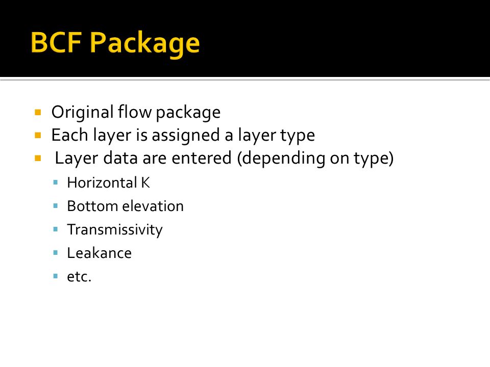 Modflow Introduction Organization Main Packages Ppt Video Online Download