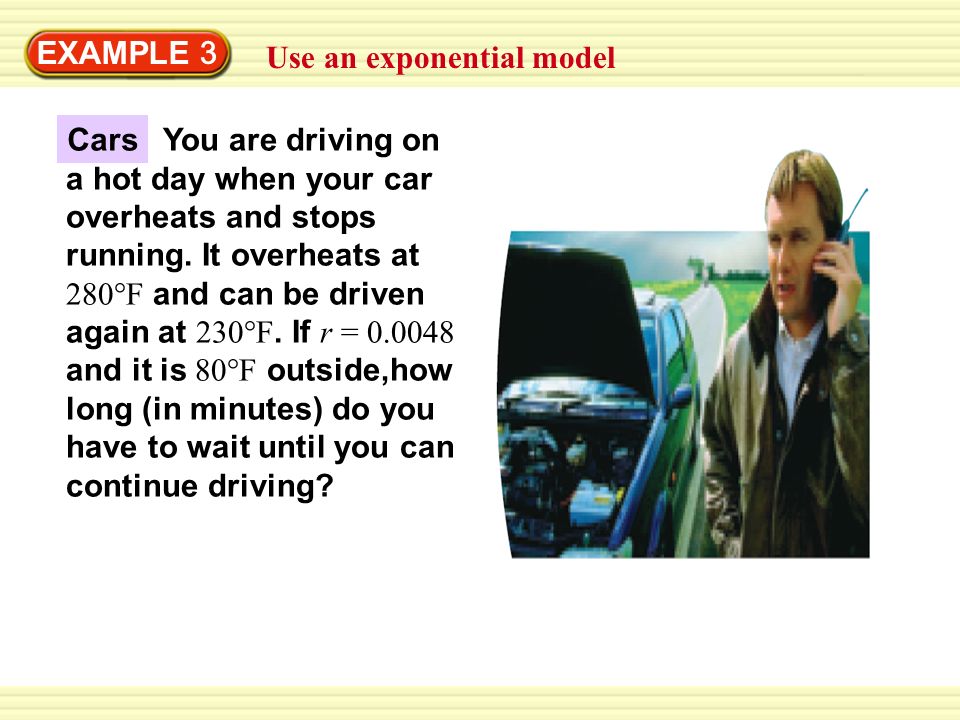 EXAMPLE 3 Use an exponential model.