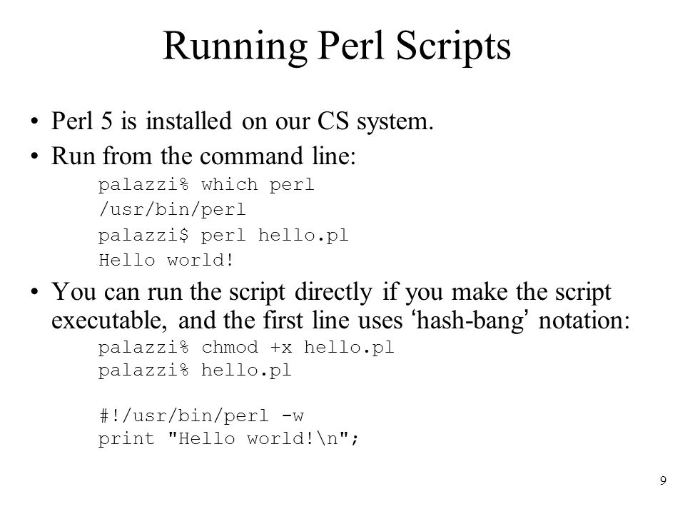 Introduction to Perl. - ppt download