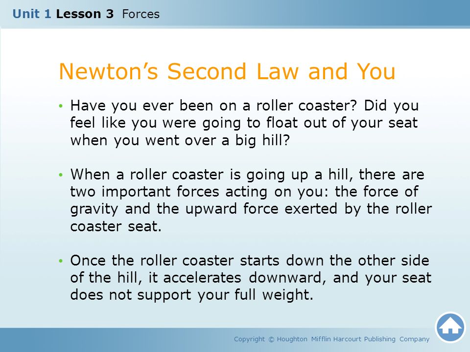 Newton’s Second Law and You