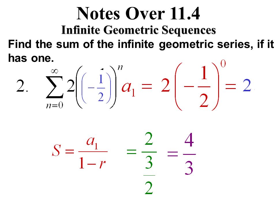 Infinite Geometric Sequences