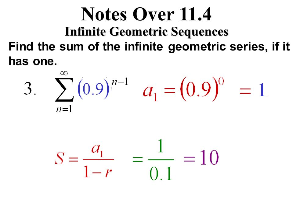 Infinite Geometric Sequences