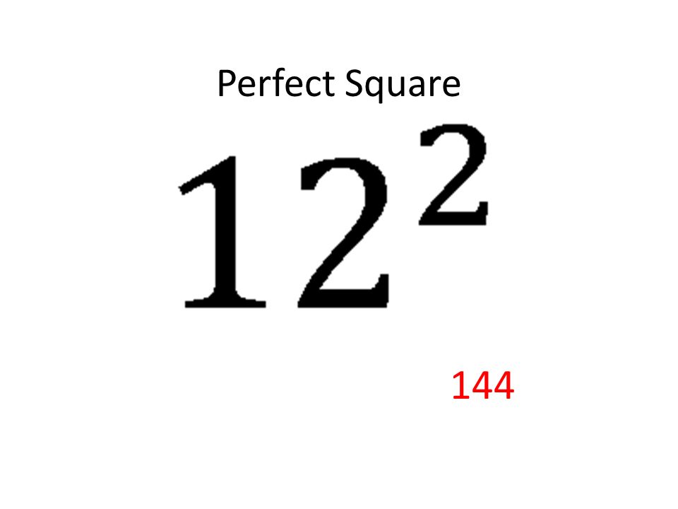Perfect Square 144