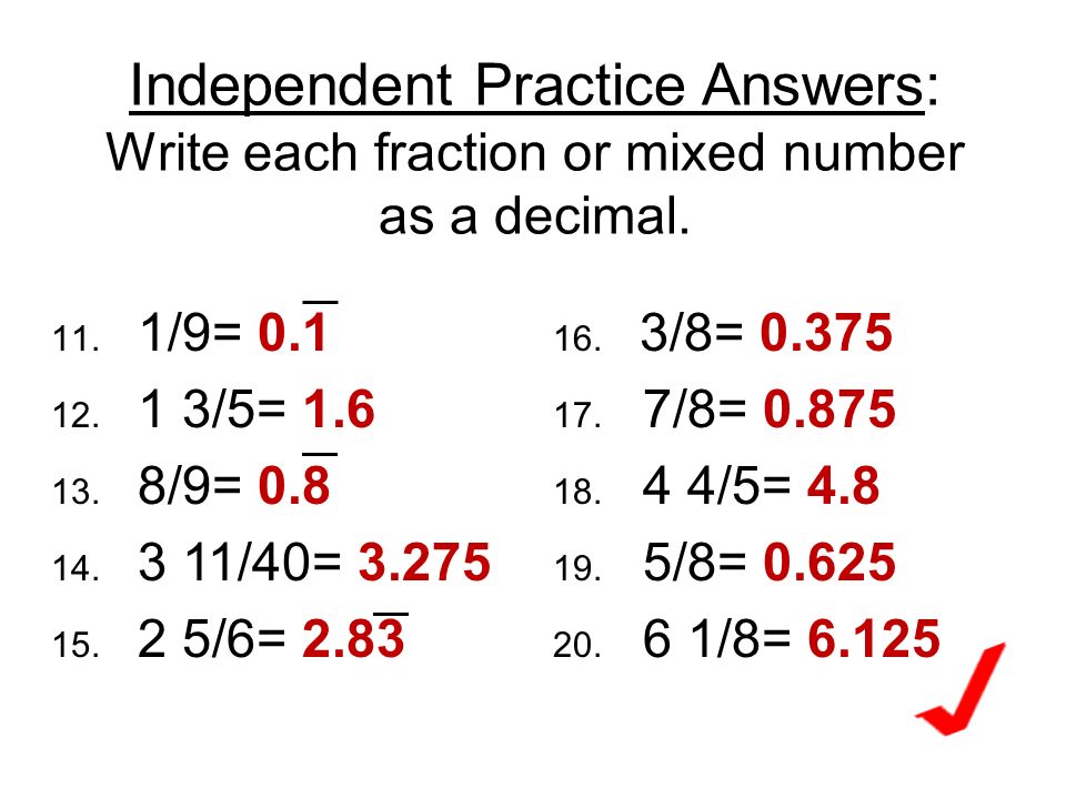 Todays Subject Is Decimals And Fractions Ppt Download