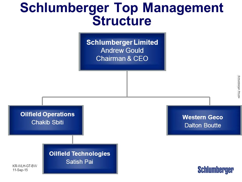 Schlumberger Organization Chart