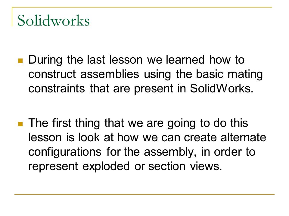 solidworks 2005 exit from creating part in assembly