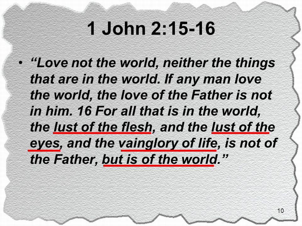 1 John 2:15-16