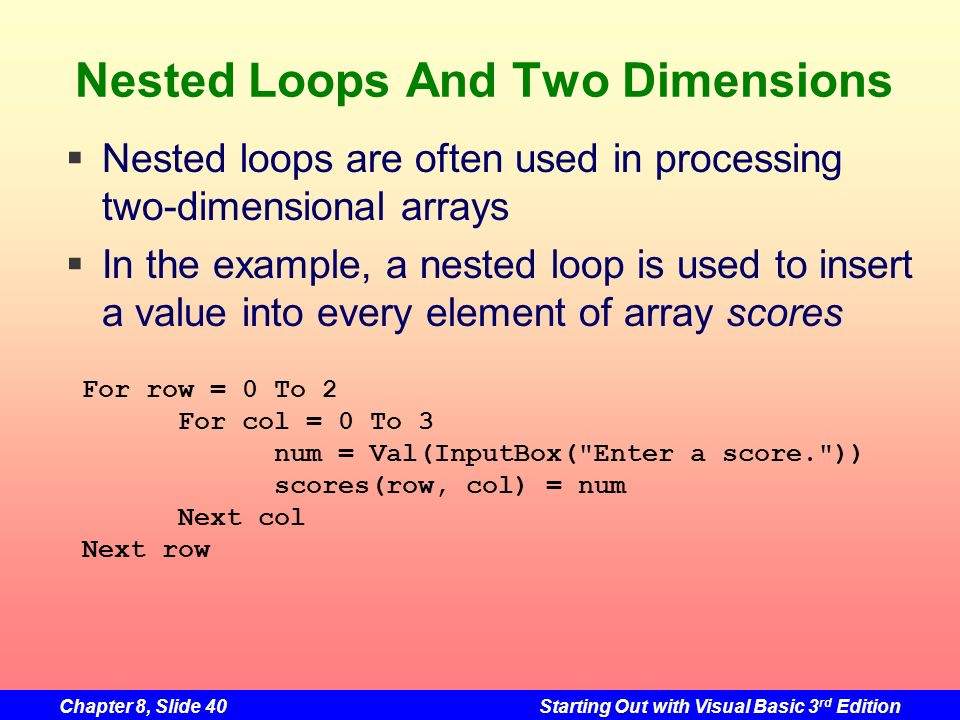 Chapter 8 Arrays, Timers, and More. - ppt download