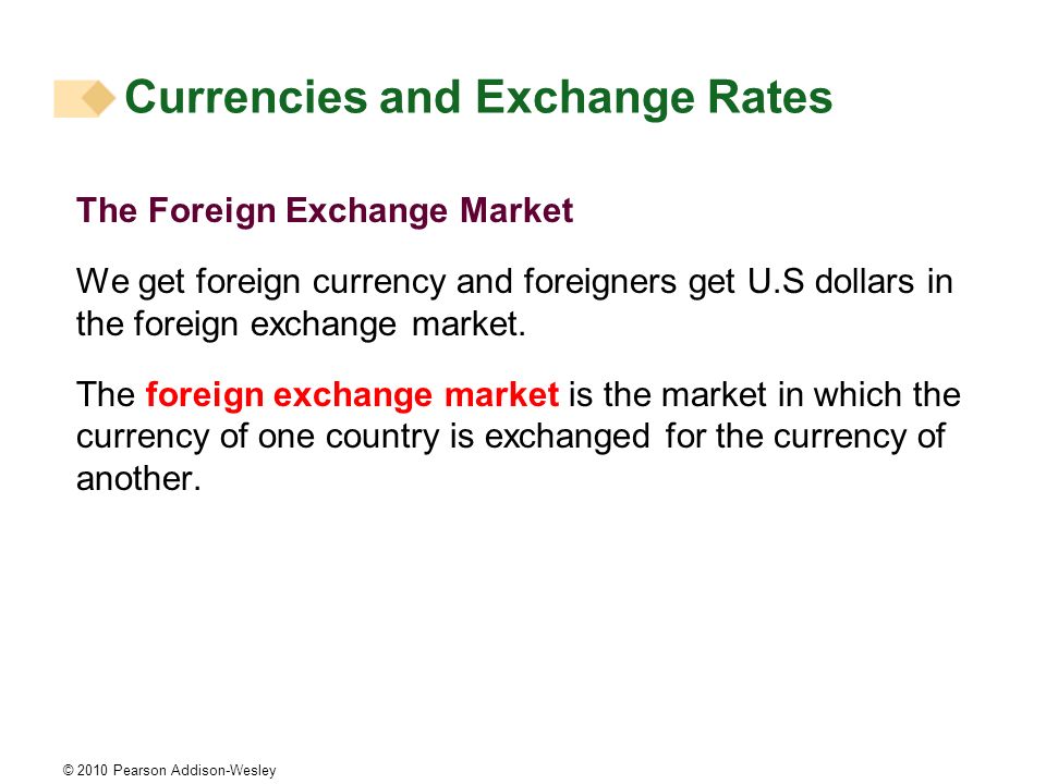 Currencies and Exchange Rates