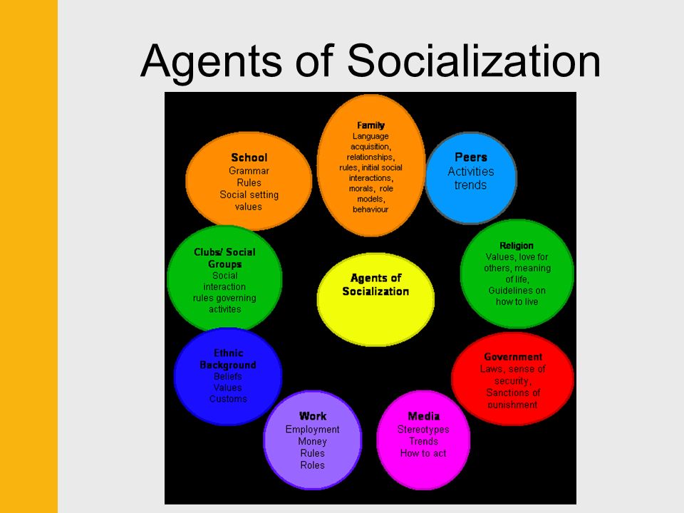 3 agents of socialization