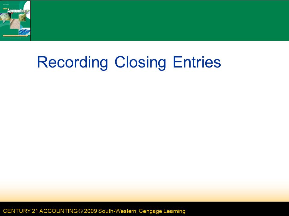 LESSON 8-2 Recording Closing Entries