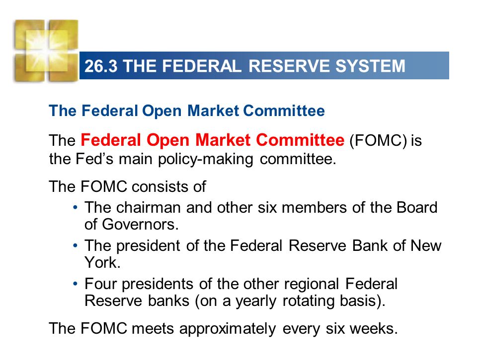 26.3 THE FEDERAL RESERVE SYSTEM
