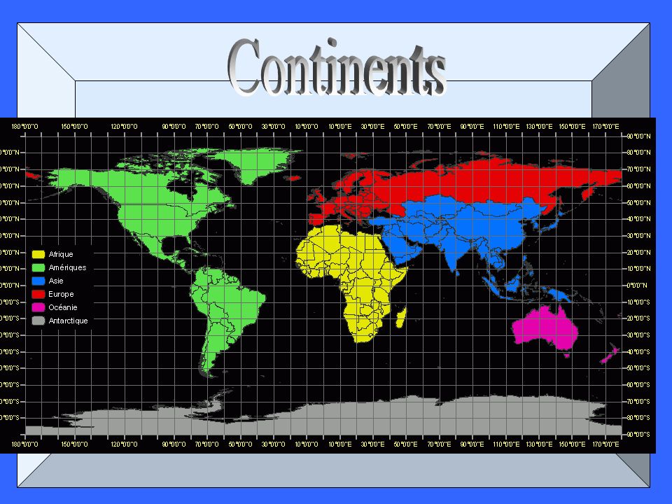 There are 7 continents on the planet earth.