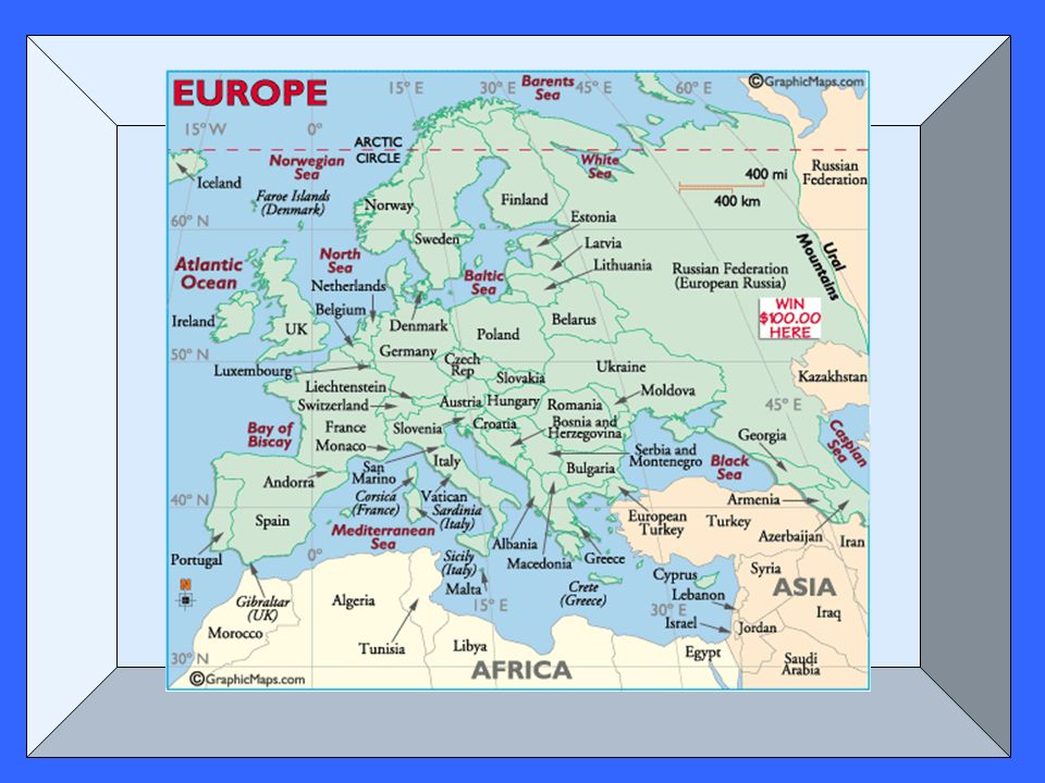 Europe is separated from Asia by Russia s Ural Mountains.