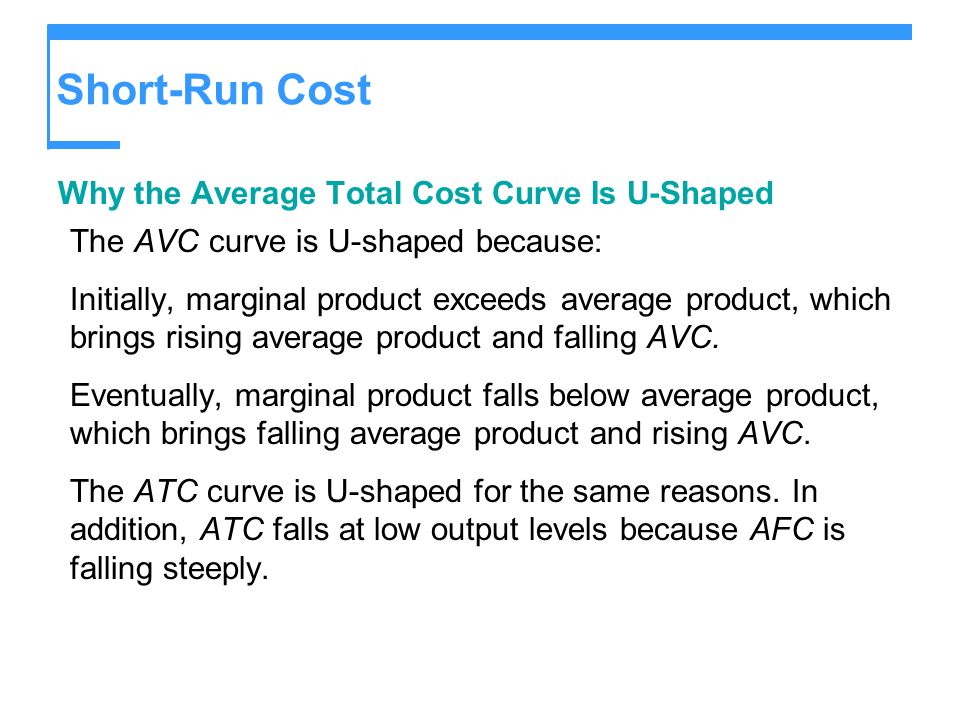 short run average cost curve u shaped