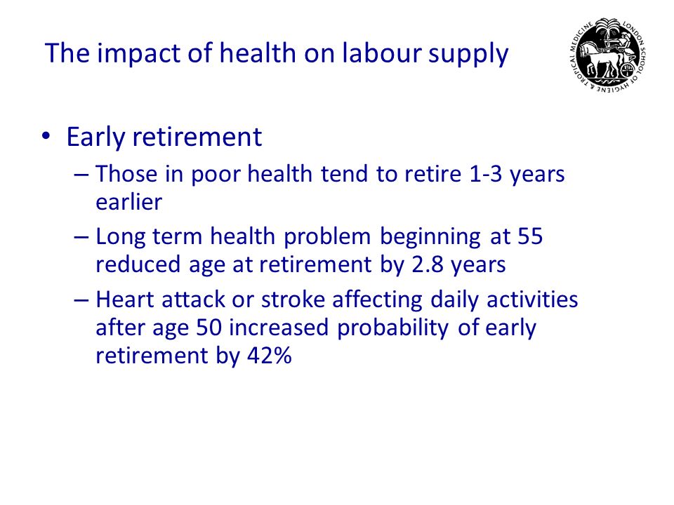 The impact of health on labour supply