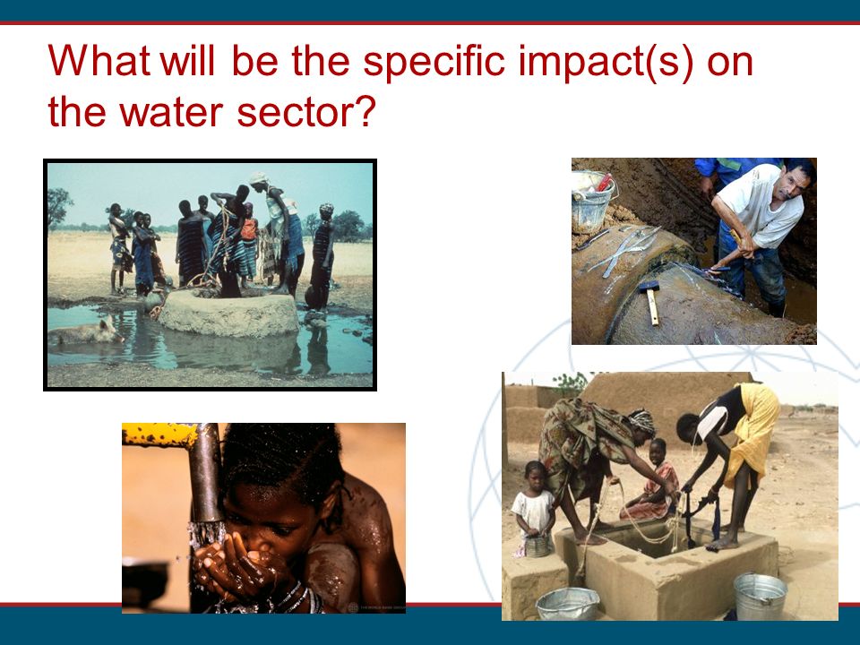 What will be the specific impact(s) on the water sector