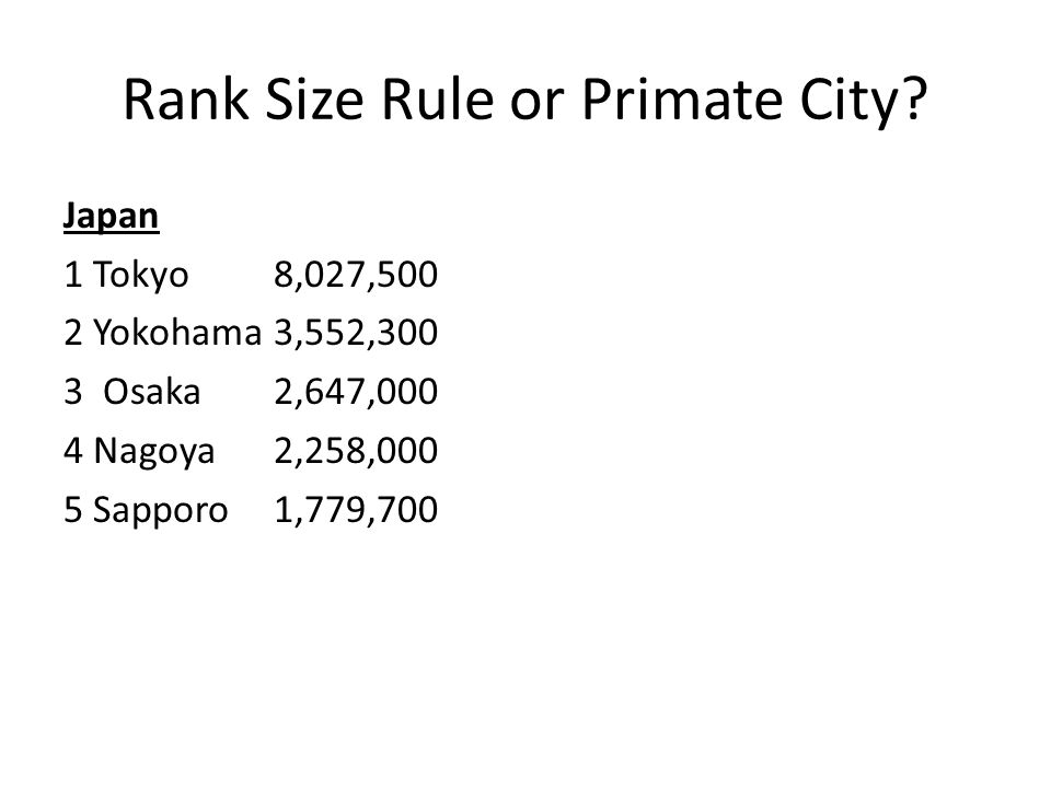 primate city rule