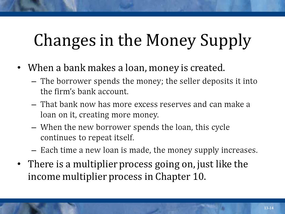 Changes in the Money Supply