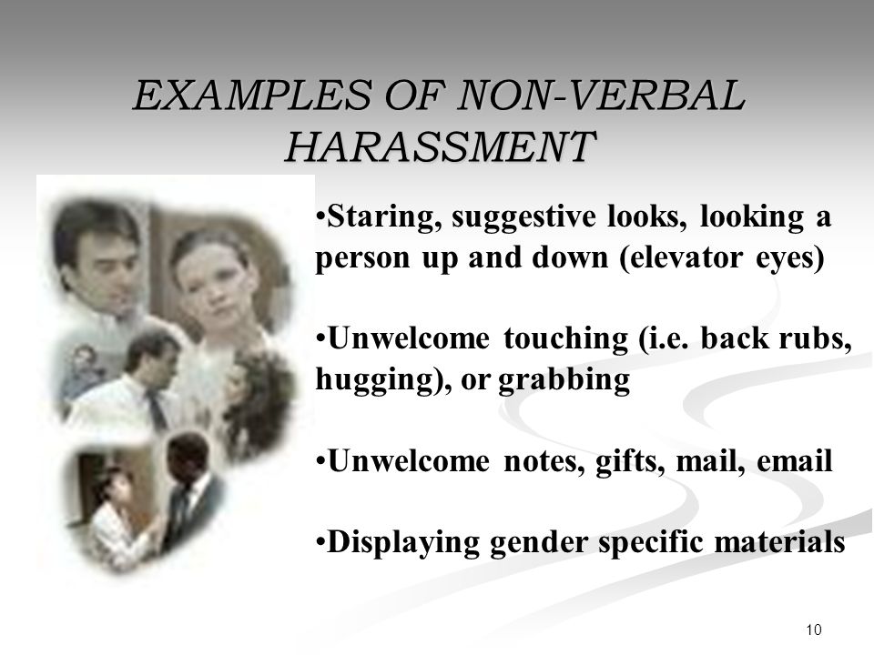 Non Verbal Sexual Harassment 4934