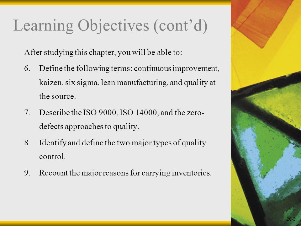Learning Objectives After studying this chapter, you will be able ...