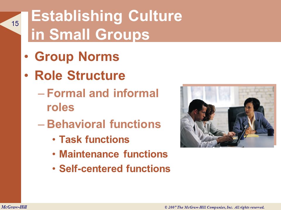 Establishing Culture in Small Groups