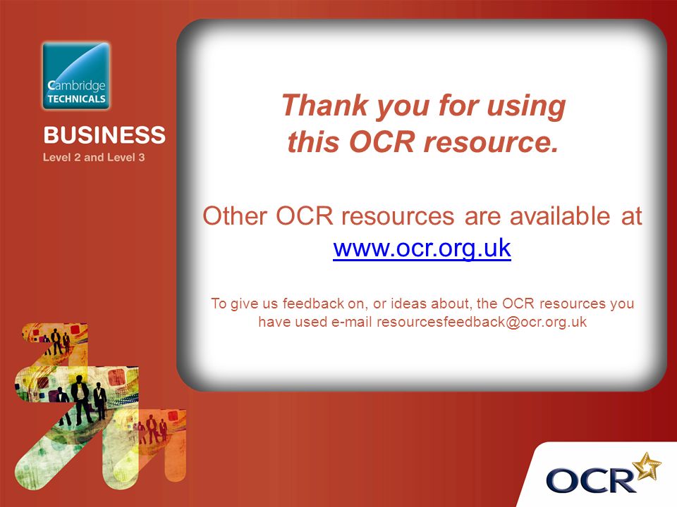 Other OCR resources are available at