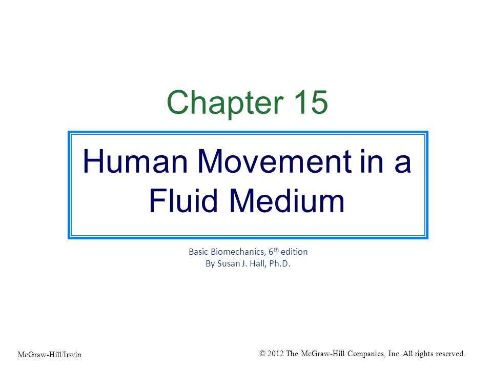 Human Movement in a Fluid Medium
