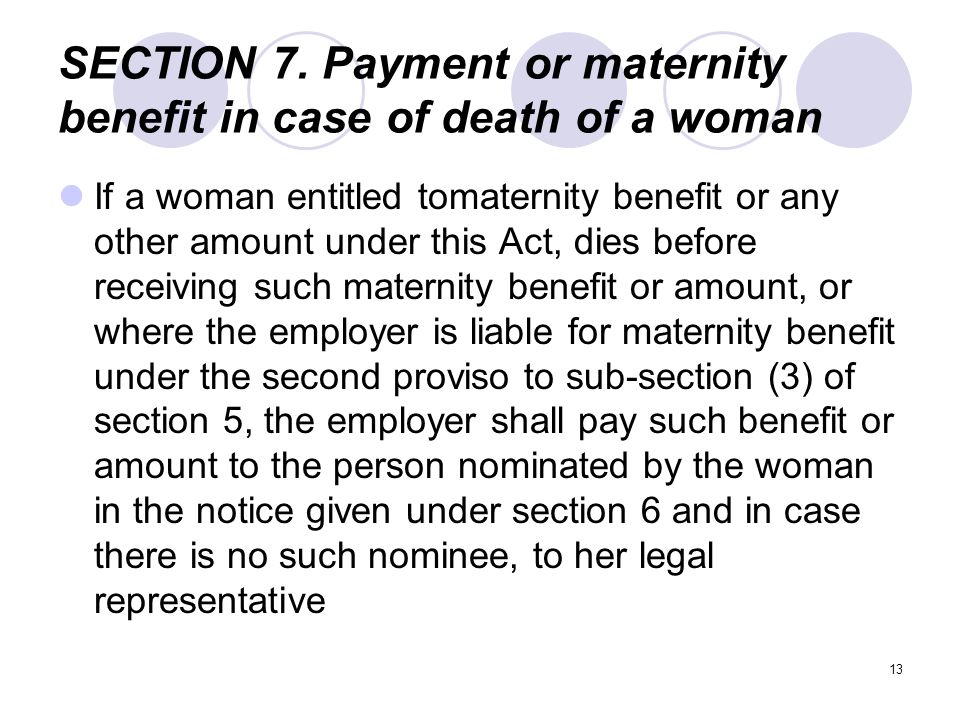 Maternity Benefits Act Ppt Download