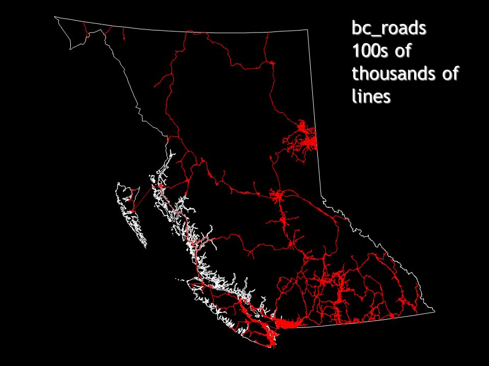 bc_roads 100s of thousands of lines
