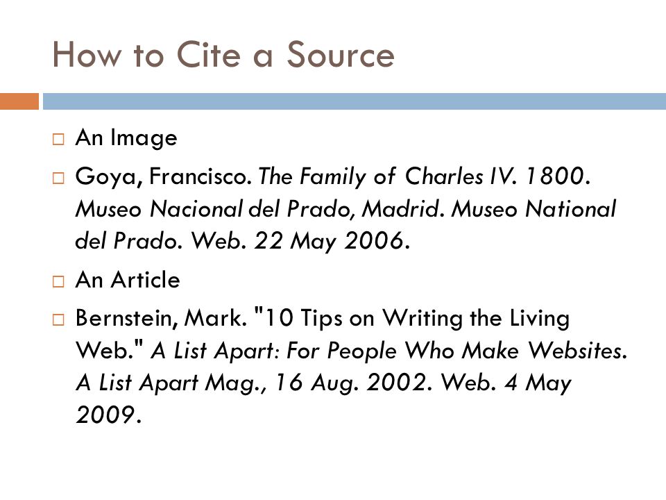 How to Cite a Source An Image