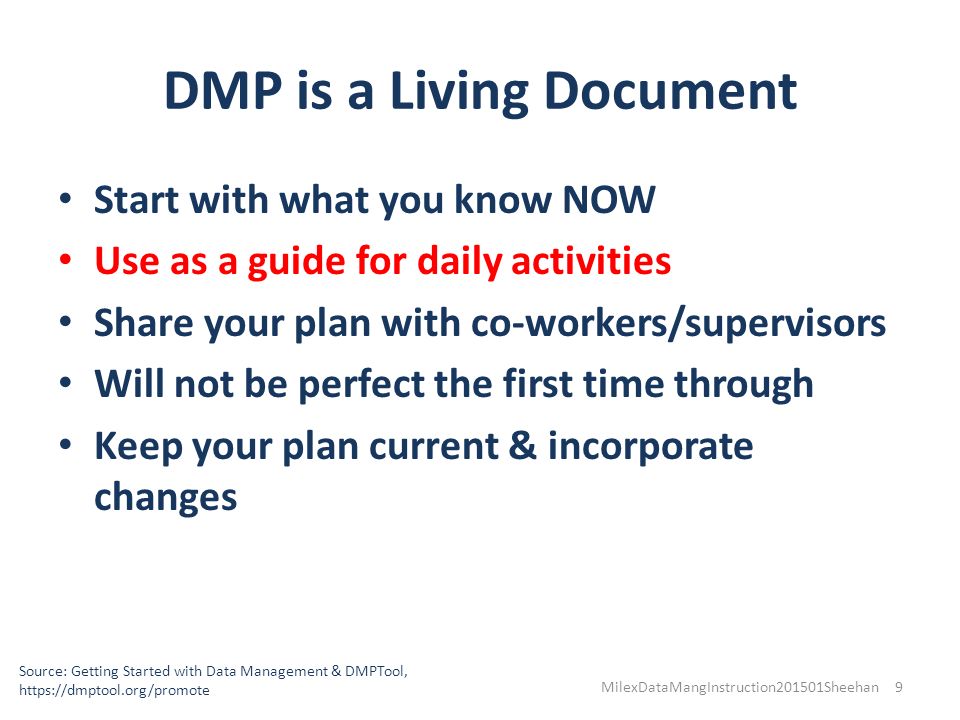 Current plan. Living documentation.