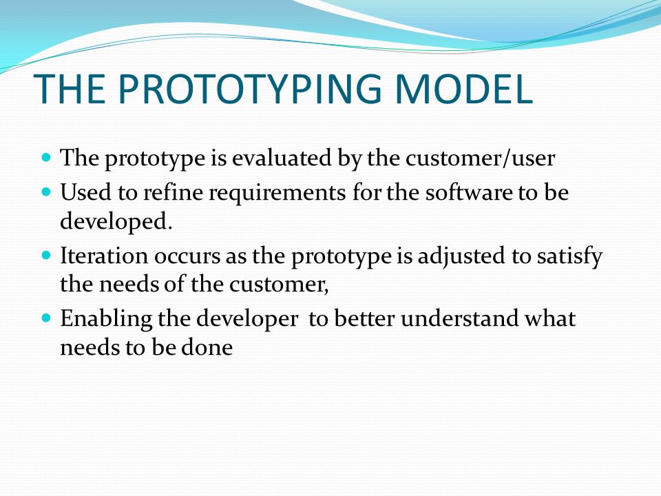 software prototype model