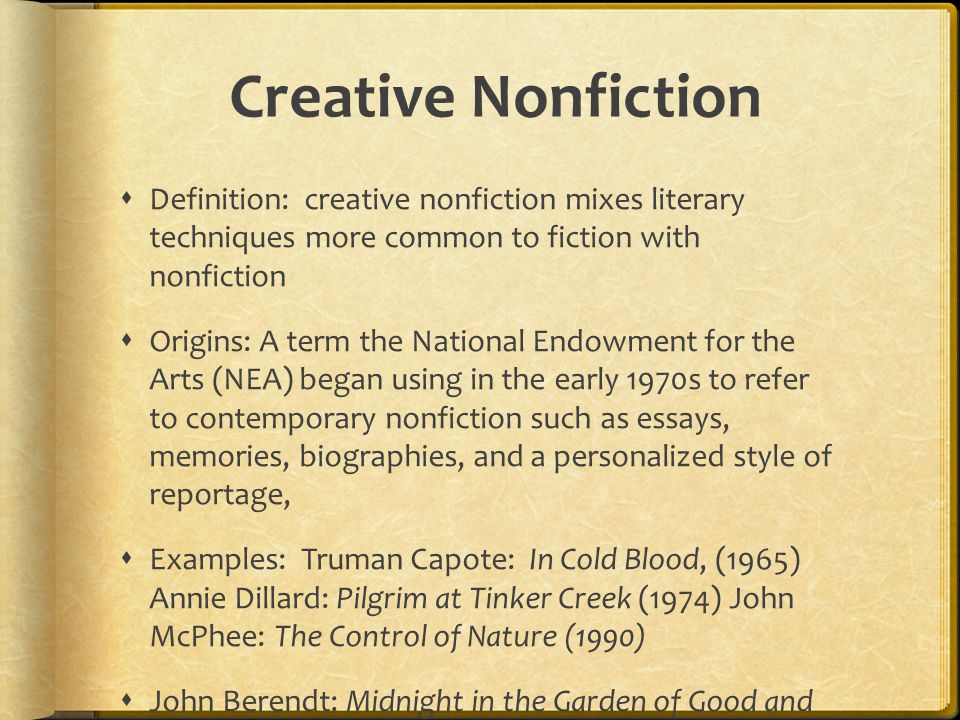 Non fiction meaning