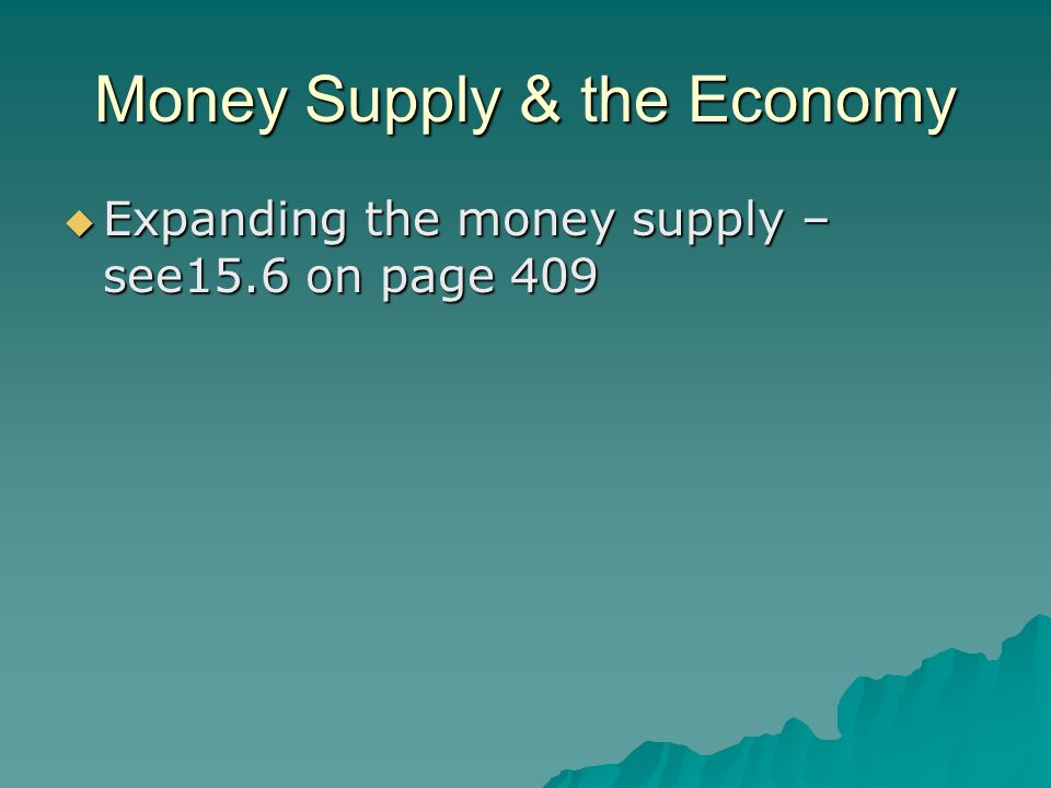Money Supply & the Economy